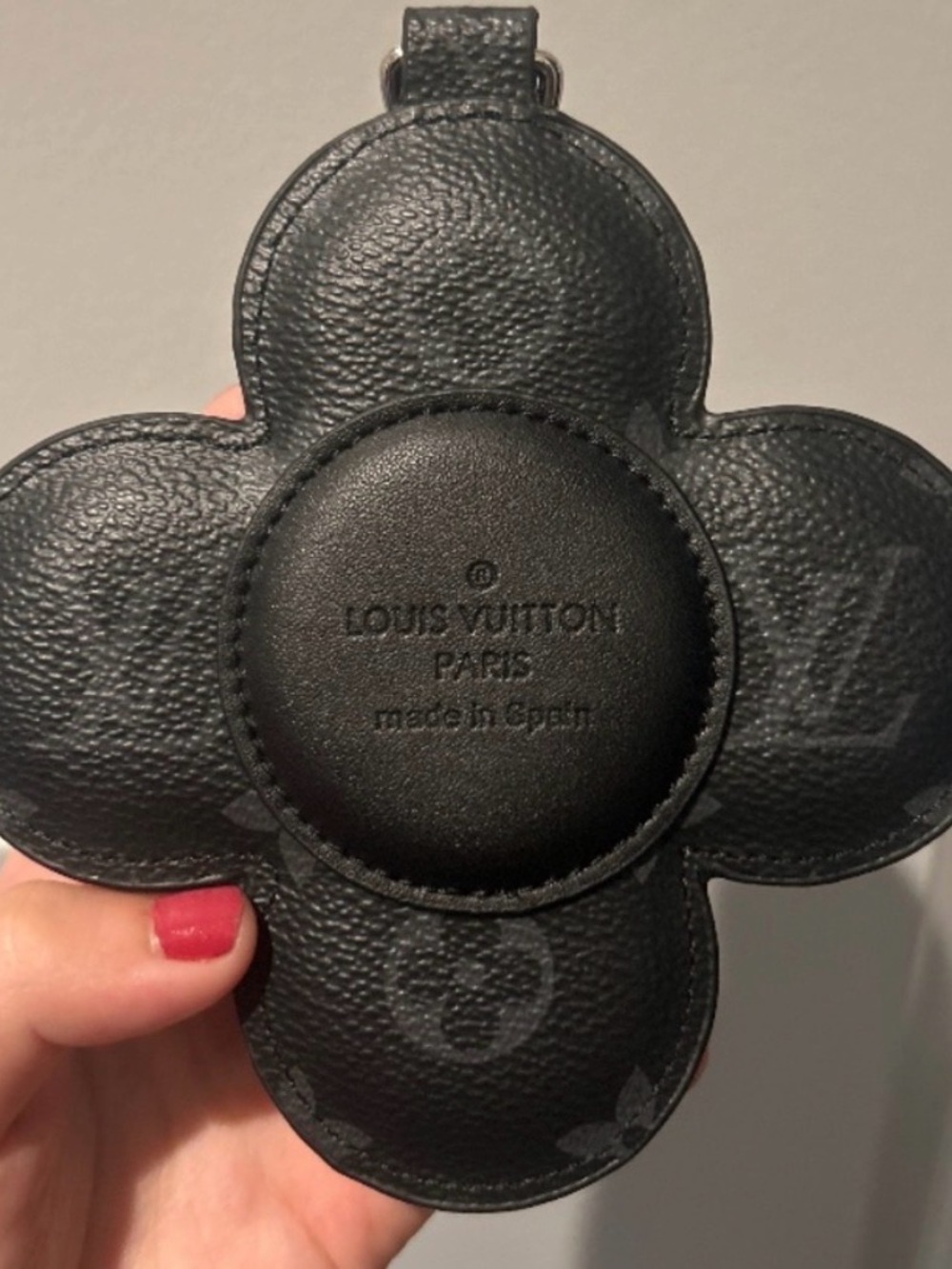 AUTHENTIC Louis Vuitton Key Ring Holder Bag Charm Monogram Ink Eclipse Rare